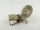 Blank suspender clip 30 mm old brass