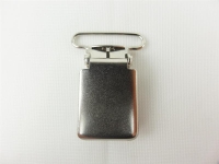 Suspender clip model square 25 mm silver