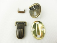 Mini plug lock/folder lock, old brass