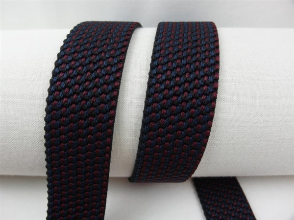 Webbing straps elastic model 70s, 30 mm blue-red 45% elastane