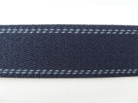 Gurtbänder elastisch Modell 70er, 30 mm marineblau 25 %-elasthan