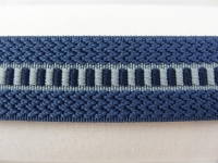 Webbing straps elastic model 70s, 30 mm grey-blue 25% elastane