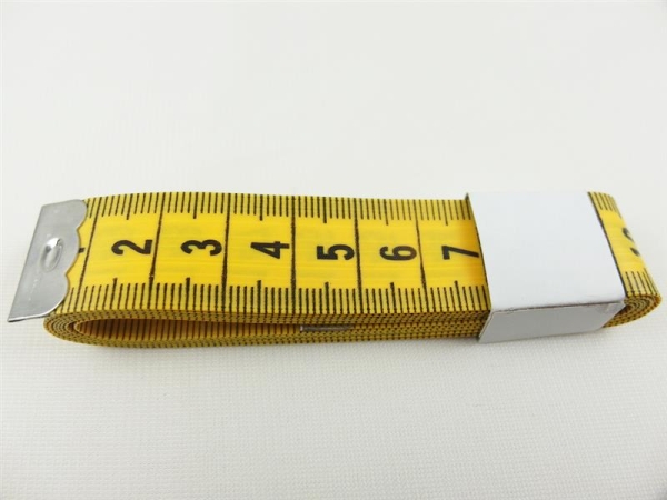 Tailors tape measure 150 cm - yellow