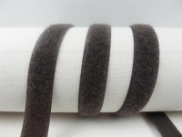 Velcro FIX for sewing on 20mm dark brown / 100% nylon