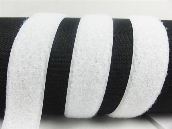 Klettband-Flauschseite zum Aufnähen 20 mm weiß