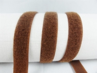 Klettband-Flauschseite zum Aufnähen 20 mm havanabraun