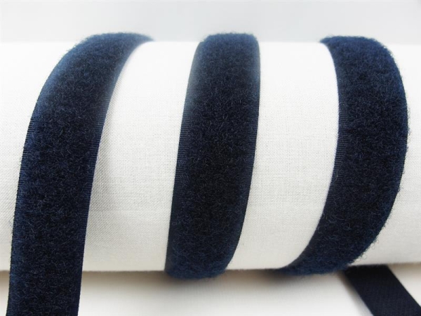 Velcro fleece side for sewing on 20 mm navy blue