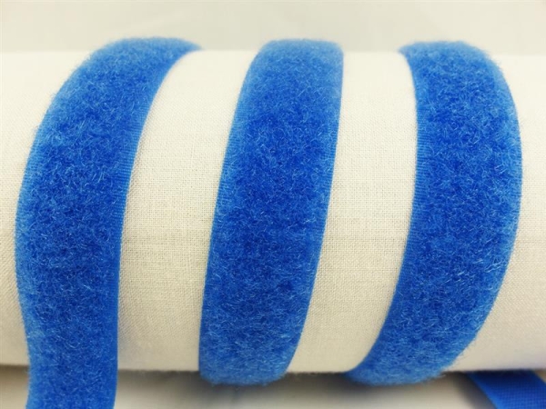 Klettband-Flauschseite zum Aufnähen 20 mm königsblau