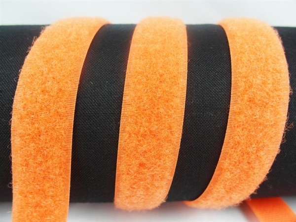Velcro fleece side for sewing on 20 mm orange