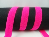 Klettband-Flauschseite zum Aufnähen 20 mm neonpink