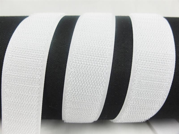 Velcro side for sewing on 20 mm white