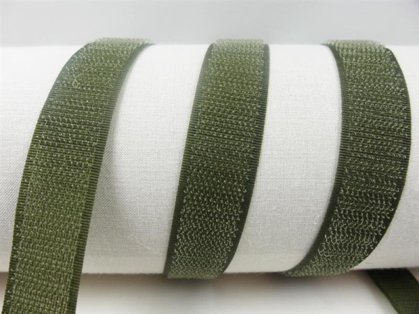 Velcro side for sewing on 20 mm olive