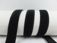 Klettband-Flauschseite zum Aufnähen 10 mm schwarz