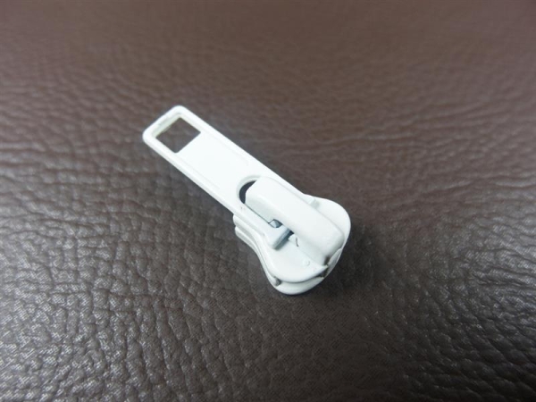 Delrin VISLON Zipper für 6 mm Reißverschlüsse weiß