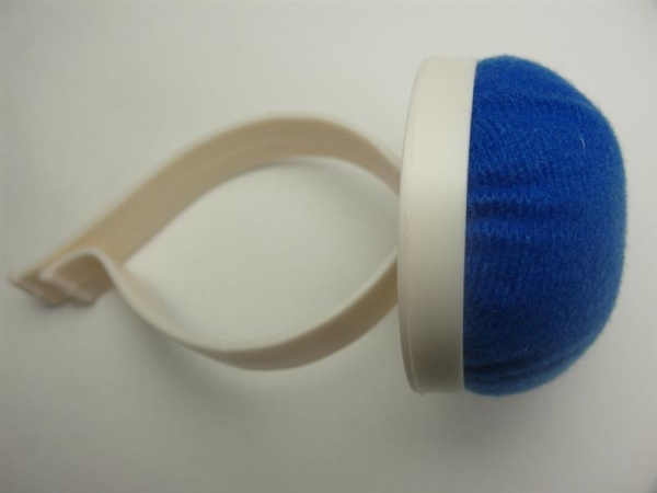 Pincushion with arm holder plastic blue