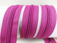 Endlos Reißverschlüsse lose - pro Meter - Spirale (5mm) violett