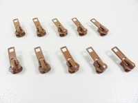 Delrin VISLON Zipper für 6 mm Reißverschlüsse Bronze-braun