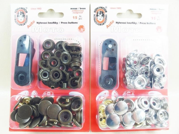 Handwerk DIY 50 / 100pcs / 150 Druckknopf Kit Metall Druckknöpfe mit  Verschlusszange Pressewerkzeug Kit für zum Nähen und Basteln