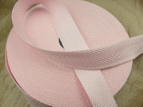 Twill tape seam tape 20 mm / 100% cotton pink