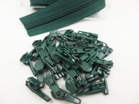 Zipper 3 mm spiral model-short fir green