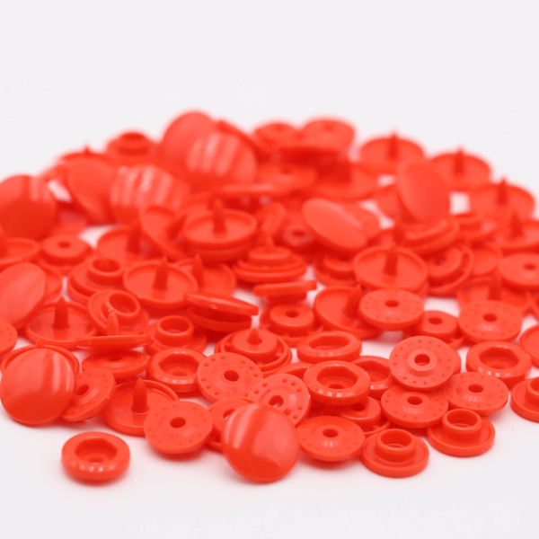 Original Kam-Snap press fasteners 25 pieces light red