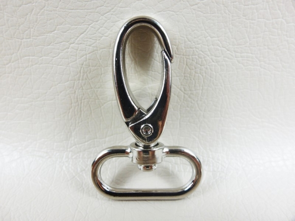 Carabiner hook small - model "Original-Pinto" 25 mm / silver