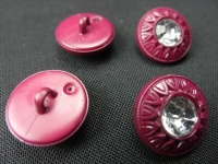 Rhinestone buttons burgundy violet