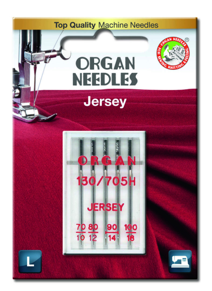 ORGAN - 5 Jersey Nadeln Stärke 70-100 (Combi)/Flachkolben