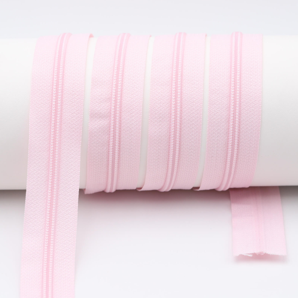 Endless zippers loose - per meter - spiral (5mm) soft pink