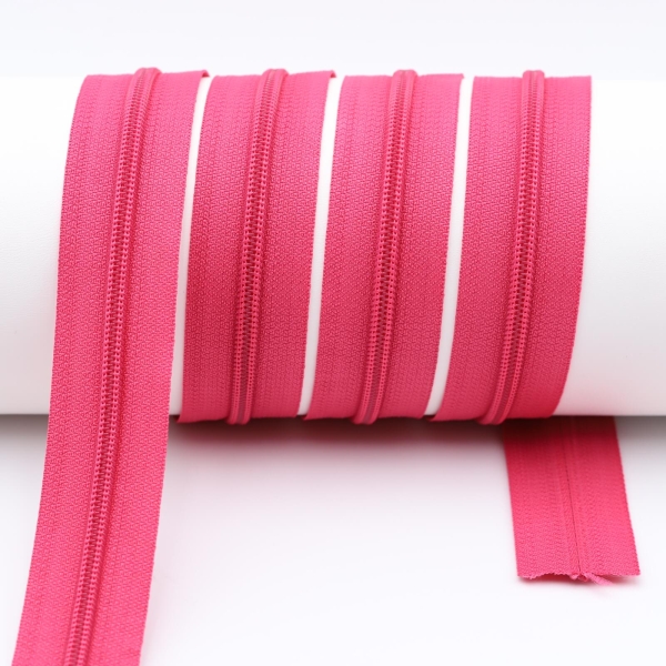 Endless zippers loose - per meter - spiral (5mm) pink