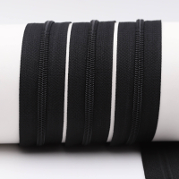 Endlos Reißverschlüsse lose - pro Meter - Spirale (5mm) schwarz