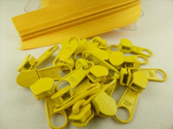 Zipper 5 mm Spirale kräftiges gelb