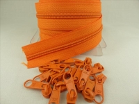 Zipper 5 mm spiral orange