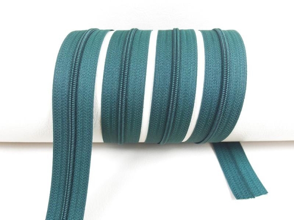 Endless zippers loose - per meter - spiral (3mm) fir green