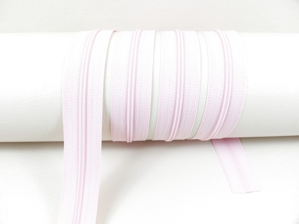 Endless zippers loose - per meter - spiral (3mm) soft pink