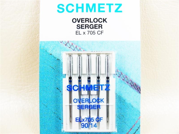 SCHMETZ - Overlock needles ELx705 CF / strength 90/14 - flat piston