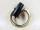 Ring - Karabinerhaken für Taschen - Modell "Rondo"  35 mm / altmessing (gebürstet)