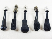 Zipper/slider pendant 5 pieces model "BANDO-Sports-4" approx. 65 mm black