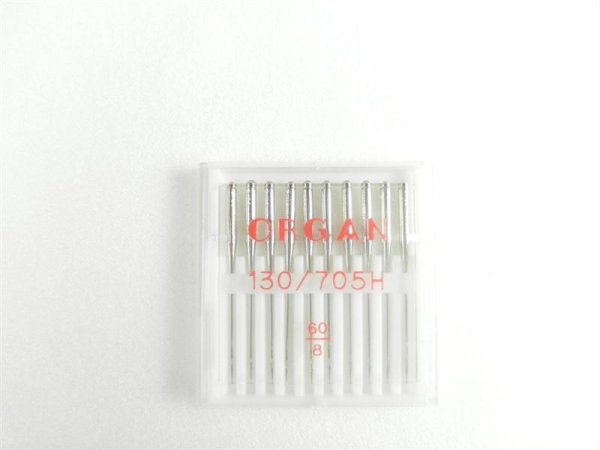 ORGAN - 10 universal needles size 60/8/ flat piston
