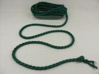 Decorative cord / cord - fir green - 6 mm