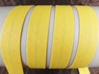 Schrägband / Einfassband aus Baumwolle - Breite 18 mm pastellgelb