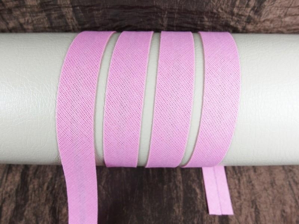 Bias tape / binding made of cotton - width 18 mm pink