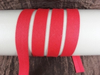 Schrägband / Einfassband aus Baumwolle - Breite 18 mm rot