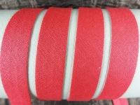 Schrägband / Einfassband aus Baumwolle - Breite 18 mm rot