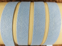 Bias binding / binding made of cotton - width 18 mm light blue