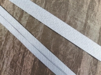 Schrägband / Einfassband aus Baumwolle - Breite 18 mm hellgrau