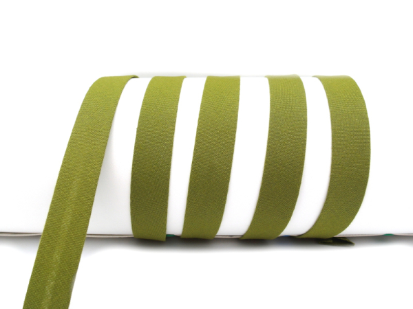 Bias tape / binding made of cotton - width 18 mm olive green