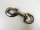 Bolt carabiner hook / carabiner hook with rotating joint Taro round old brass - 20 mm