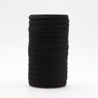 Gummilitze geflochten (100 m) Rolle - Sparpack - Breite [7 mm] schwarz