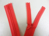 Seam-covered zippers 25 cm pink-salmon